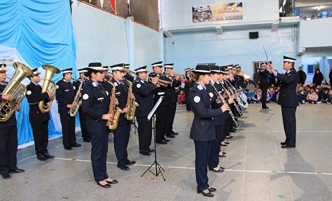 La Banda de la Polic a del Chaco realiz una nueva presentaci n en